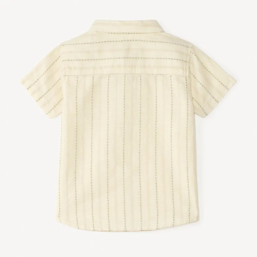 Chemise manches courtes à rayures pour bébé garçon