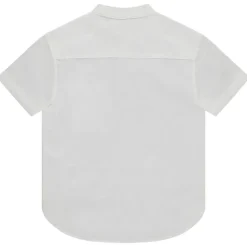 Chemise met korte mouwen en mao-kraag voor jongen