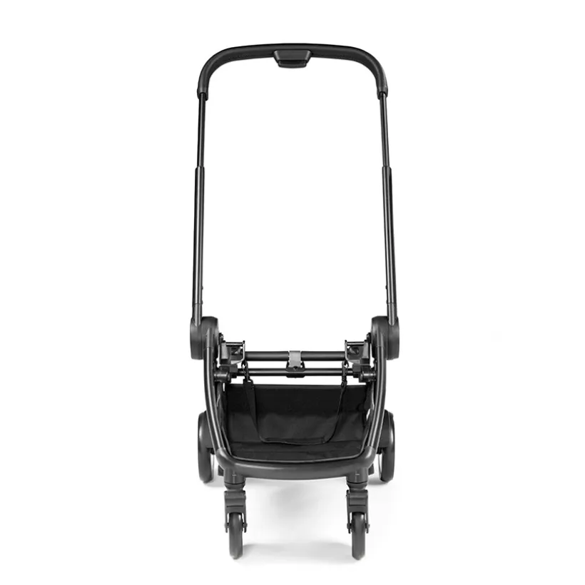 City Loop chassis zwart, licht en compact met inklapbaar stuur