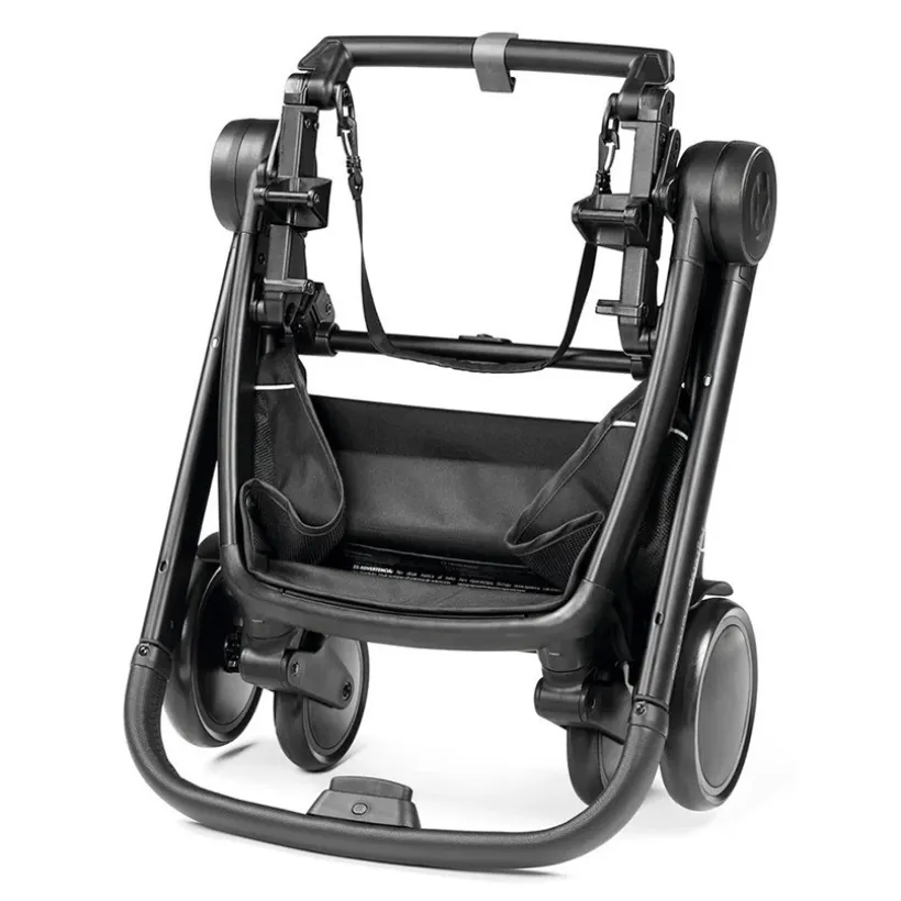 City Loop chassis zwart, licht en compact met inklapbaar stuur