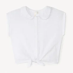 Claudius blouse met strik in de taille voor babymeisjes