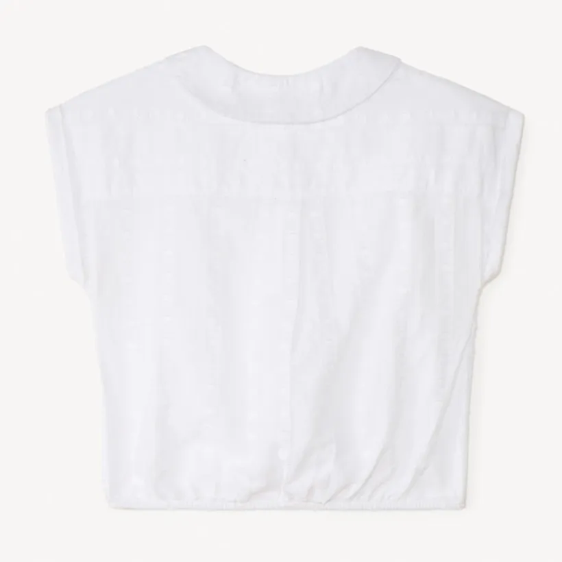 Claudius blouse met strik in de taille voor babymeisjes