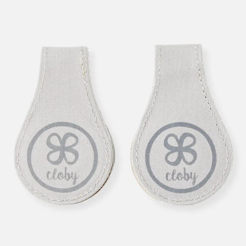 Clips magnetisch leder & canvas Beige