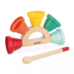 Clochettes Gioia met houten stokje muziek speelgoed voor baby’s vanaf 18 maanden