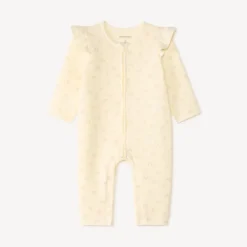 Combinatie van fantasietextiel met een bedrukte teddybeer voor meisjesbaby's