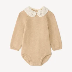 Combiné rompert met kraag voor babymeisje