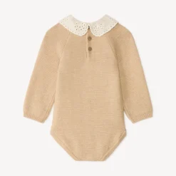 Combiné rompert met kraag voor babymeisje