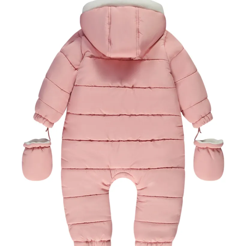 Combi-piloot effen gevoerd met microfleece voor baby meisje
