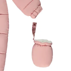 Combi-piloot effen gevoerd met microfleece voor baby meisje
