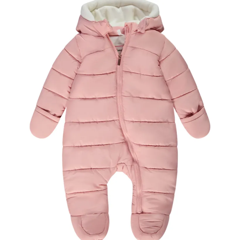 Combi-piloot effen gevoerd met microfleece voor baby meisje