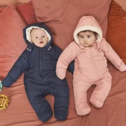 Combi-piloot effen gevoerd met microfleece voor baby meisje