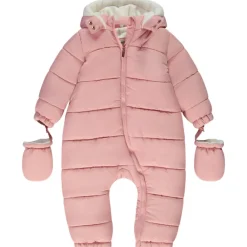 Combi-piloot effen gevoerd met microfleece voor baby meisje