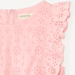 Combishort van Engelse broderie met volantjes meisjes