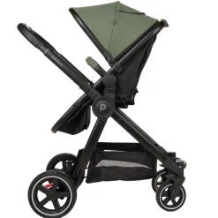 Combi trio kinderwagen Sienna + i-Prim autostoeltje kaki/zwart