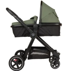 Combi trio kinderwagen Sienna + i-Prim autostoeltje kaki/zwart