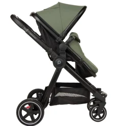Combi trio kinderwagen Sienna + i-Prim autostoeltje kaki/zwart