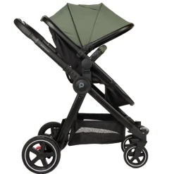 Combi trio kinderwagen Sienna + i-Prim autostoeltje kaki/zwart