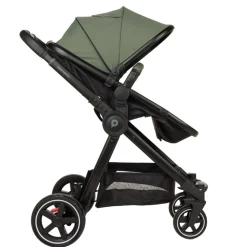 Combi trio kinderwagen Sienna + i-Prim autostoeltje kaki/zwart