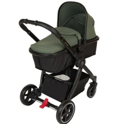 Combi trio kinderwagen Sienna + i-Prim autostoeltje kaki/zwart