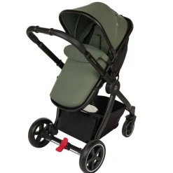 Combi trio kinderwagen Sienna + i-Prim autostoeltje kaki/zwart
