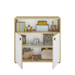Commode Arthur - Wit/Eiken