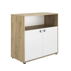 Commode Arthur - Wit/Eiken