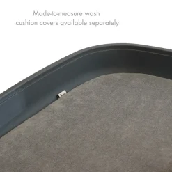 Commode Balneo Shady Grey met strak design en stevige houten poten