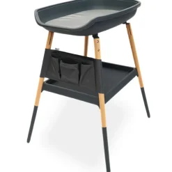 Commode Balneo Shady Grey met strak design en stevige houten poten