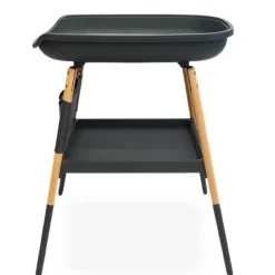 Commode Balneo Shady Grey met strak design en stevige houten poten