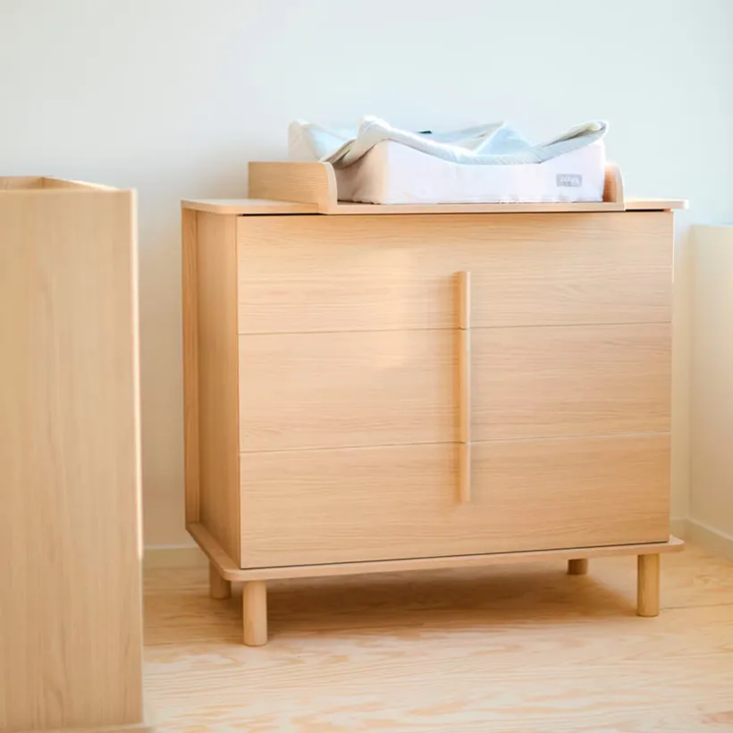 Commode 3 laden met luiertafel Nordica Natural