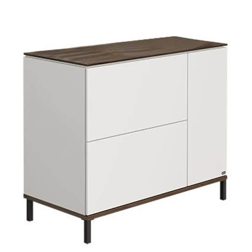 Commode + Luiertafel Lovely Aliv Off white/Dark walnut