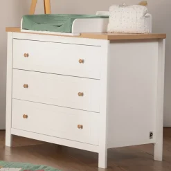 Commode met 3 laden en luiertafel Maidstone