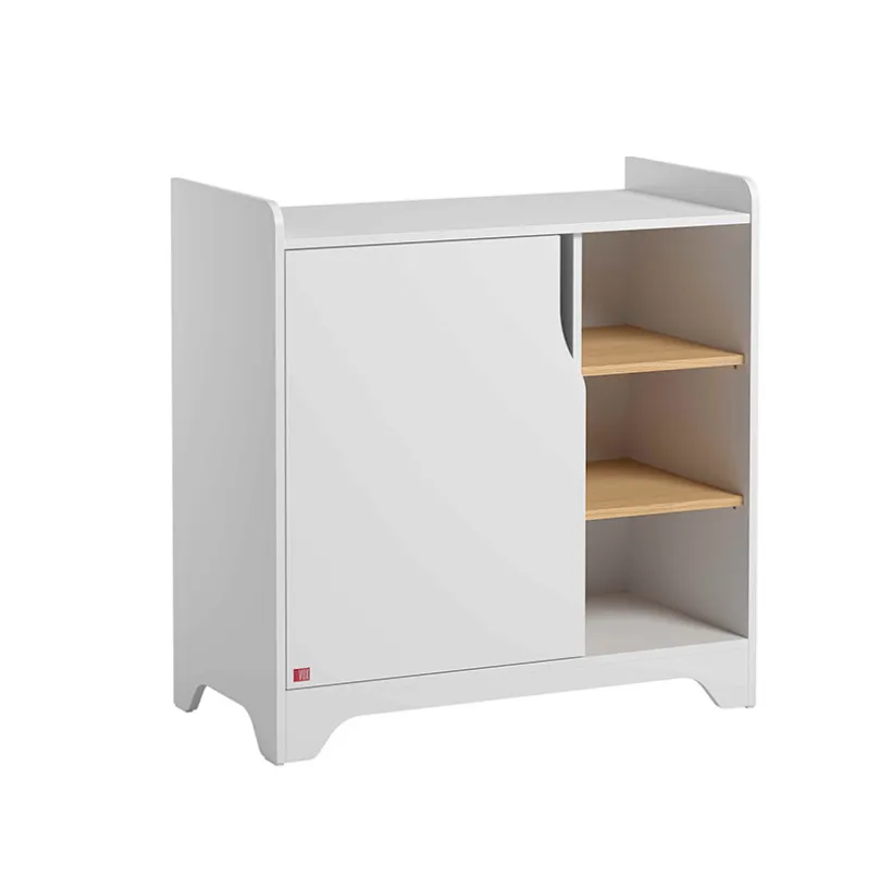 Commode met luiertafel Leaf Wit/Hout