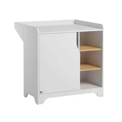 Commode met luiertafel Leaf Wit/Hout