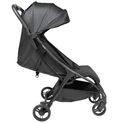 Compacte en opvouwbare kinderwagen zwart