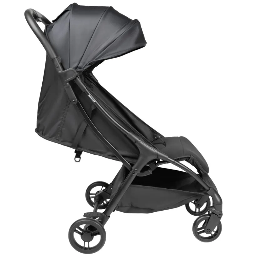 Compacte en opvouwbare kinderwagen zwart