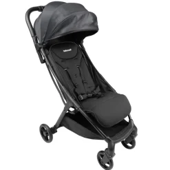 Compacte en opvouwbare kinderwagen zwart