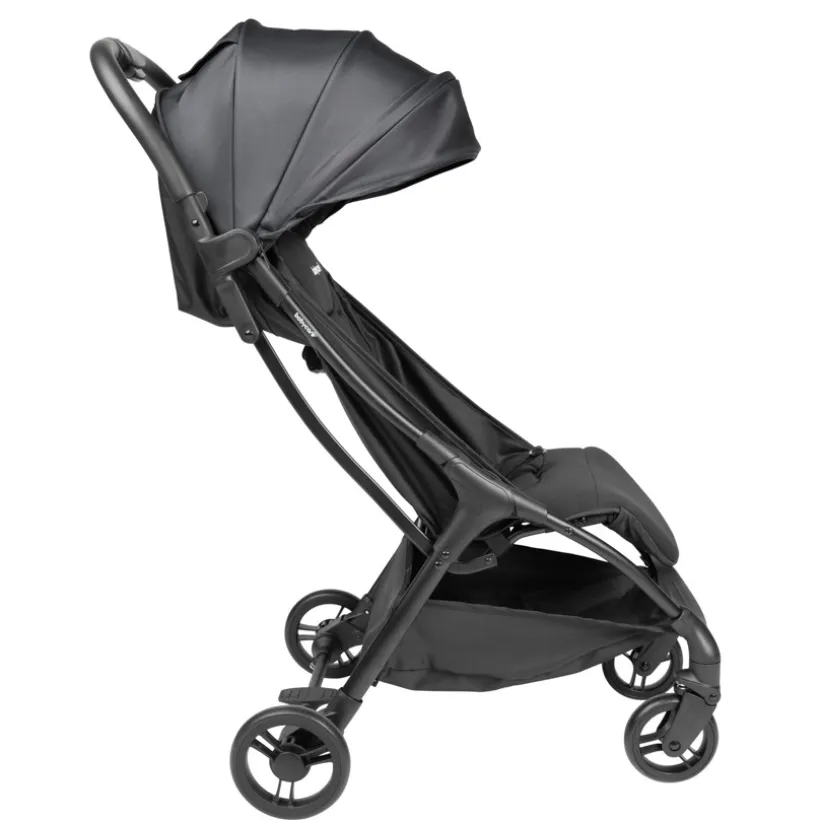 Compacte en opvouwbare kinderwagen zwart