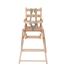Compact opvouwbare kinderstoel Sarah – Natuurlijk Vernis