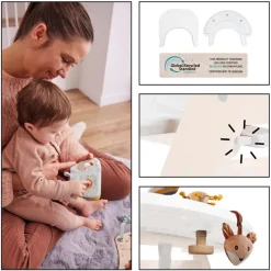 Complete set Hoge stoel meegroeiend Alpha Start N Grow Natuur/Dark Grey