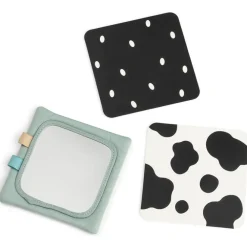Contrastrijke kaarthouder voor baby's Tiny Farm Groen