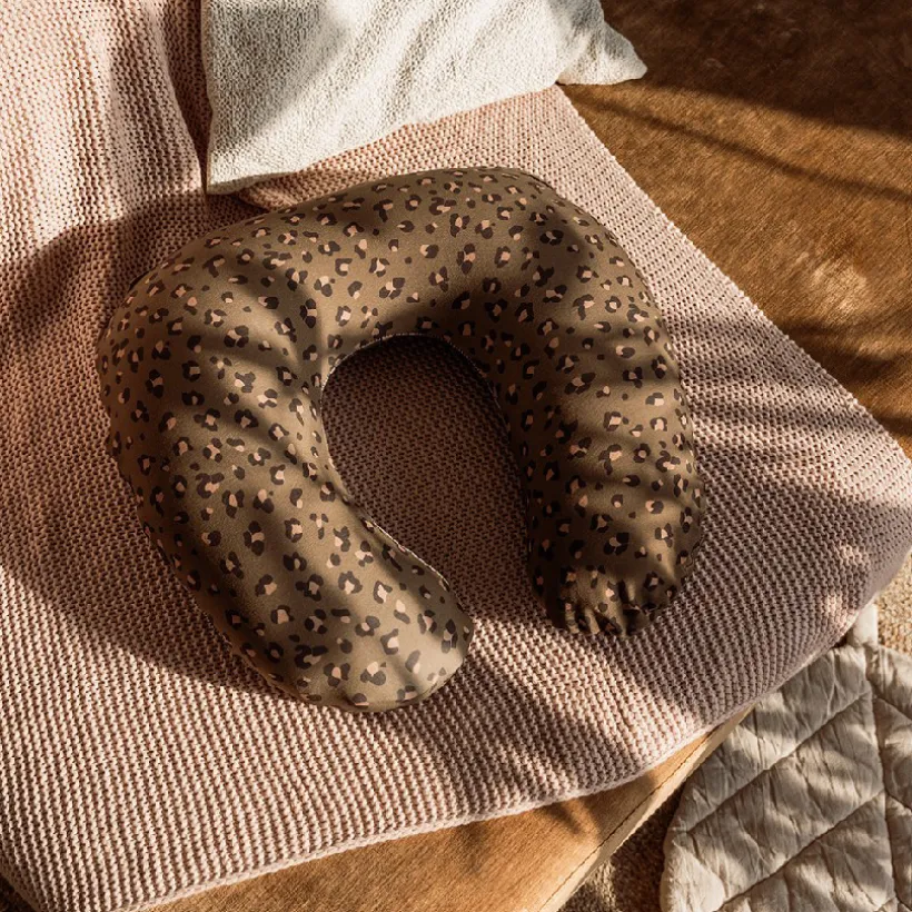 COUSSIN D'ALLAITEMENT SOFTY - LEOPARD BRONZE
