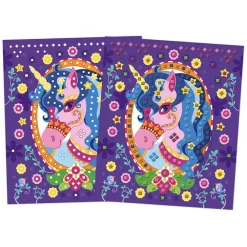 Creatief Foam Mozaïek Set Pony's en Eenhoorns