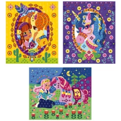Creatief Foam Mozaïek Set Pony's en Eenhoorns