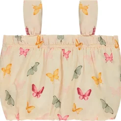 Crop top bol-effect met vlinderprint meisjes