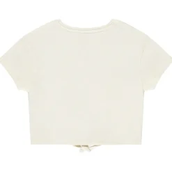 Crop top met knoopdetail en glinsterend print meisjes