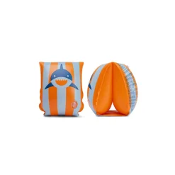 CUFF ESSENTIALS-SWIMMING ARMBANDS 2-6 YRS ORANGE BLUE SHARKS
