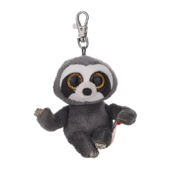 Dangler luiaard sleutelhangerknuffel met ultra zachte nepbont en glinsterende ogen Beanie Boo's Clip
