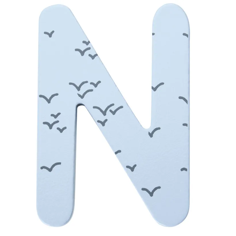 Decoratieve houten letter N