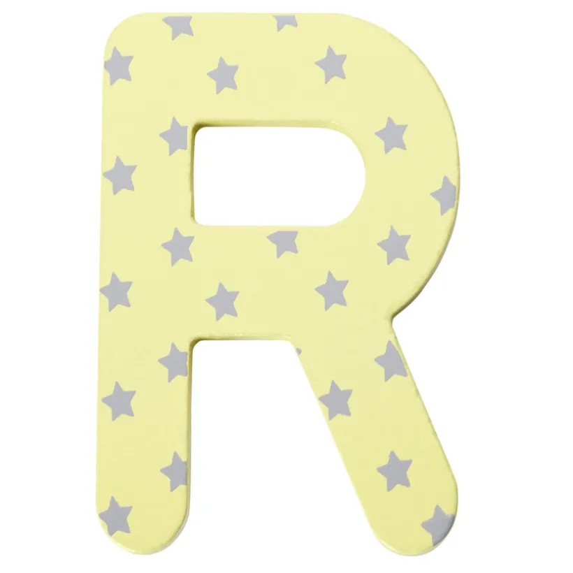 Decoratieve houten letter R